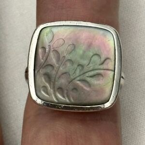 Silpada 925 Sterling Silver Fern Leaf Ring